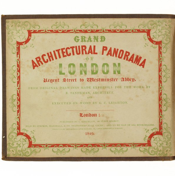 GRAND ARCHITECTURAL PANORAMA OF LONDON REGENT STREET TO WESTMINTESR ABBEY …