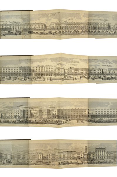 GRAND ARCHITECTURAL PANORAMA OF LONDON REGENT STREET TO WESTMINTESR ABBEY …