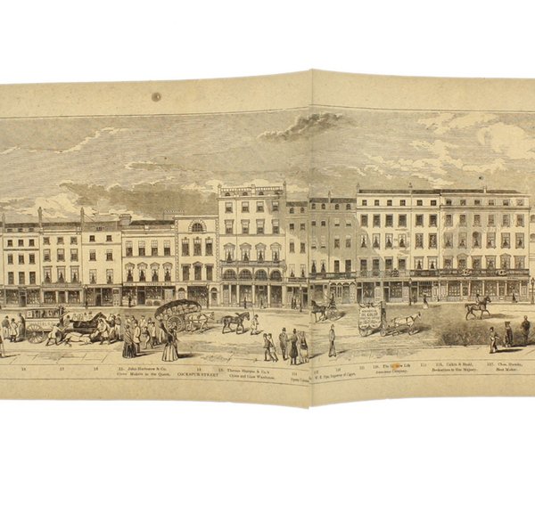 GRAND ARCHITECTURAL PANORAMA OF LONDON REGENT STREET TO WESTMINTESR ABBEY …