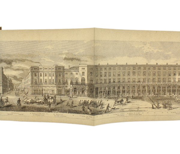 GRAND ARCHITECTURAL PANORAMA OF LONDON REGENT STREET TO WESTMINTESR ABBEY …