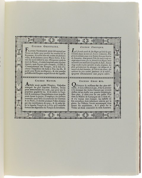 CAMPIONARI DI CARATTERI NELLA TIPOGRAFIA DEL SETTECENTO. Scelta, introduzione e …