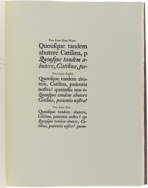 CAMPIONARI DI CARATTERI NELLA TIPOGRAFIA DEL SETTECENTO. Scelta, introduzione e …