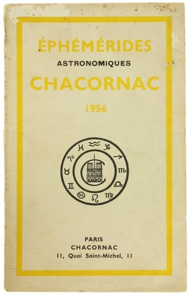 EPHEMERIDES ASTRONOMIQUES CHACORNAC 1956.