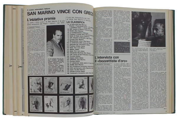 IL COLLEZIONISTA - ITALIA FILATELICA. Annata 1977 completa.