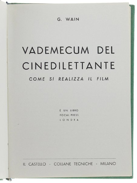 VADEMECUM DEL CINEDILETTANTE - Come si realizza il film. | Immagine principale