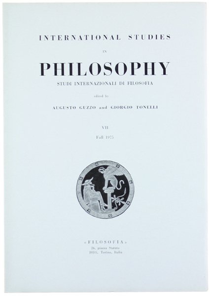 INTERNATIONAL STUDIES IN PHILOSOPHY. A Yearbook of General Philosophical Inquiry. … | Immagine principale
