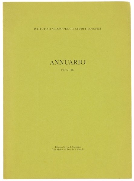 ANNUARIO 1975-1987.
