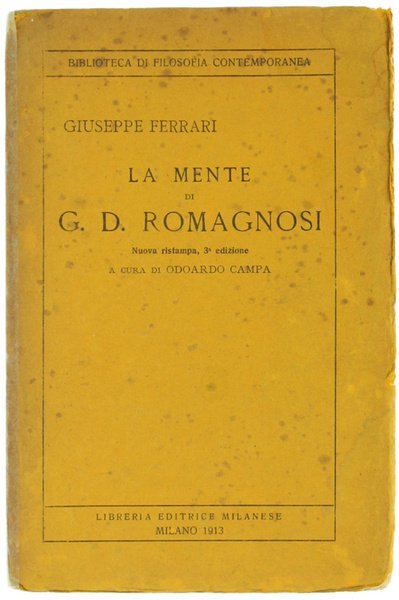 LA MENTE DI G.D.ROMAGNOSI.