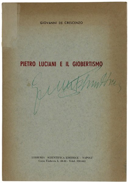 PIETRO LUCIANI E IL GIOBERTISMO.