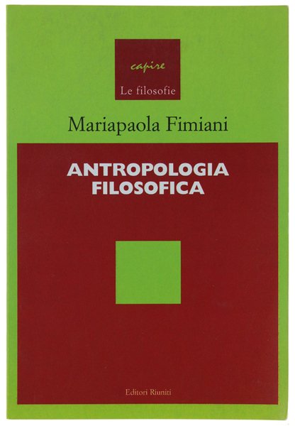 ANTROPOLOGIA FILOSOFICA.