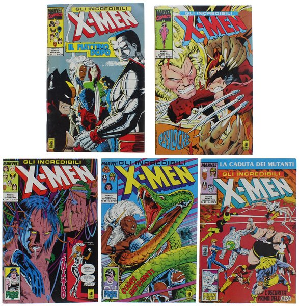 GLI INCREDIBILI X-MEN Anno III 1992 - Star Comics - Lotto di 6 albi: # 21 22 23 27 28 29 (come nuovi, salvo il 22)