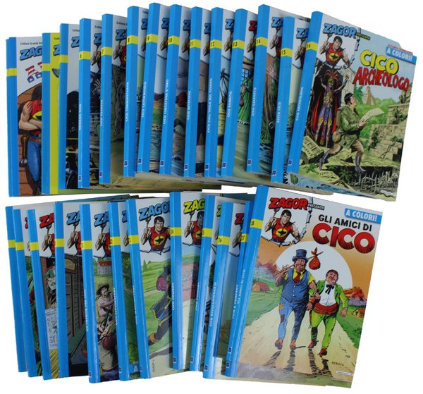 ZAGOR PRESENTA CICO. Serie di 27 albi 1-28 (manca il …
