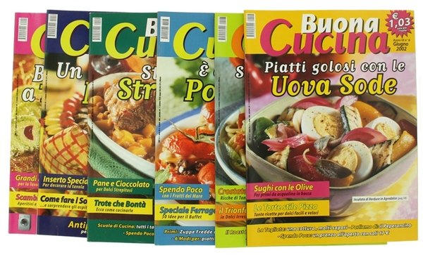 BUONA CUCINA. 6 numeri (giiugno 2002 - gennaio 2003)