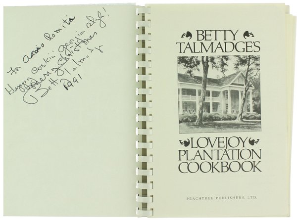 LOVEJOY PLANTATION COOKBOOK.