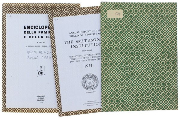 ALIMENTII: 4 saggi anni 1909-1950