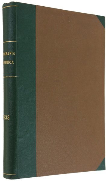 BIBLIOGRAFIA ORTOPEDICA. Anno XVI - 1933. Annata completa.