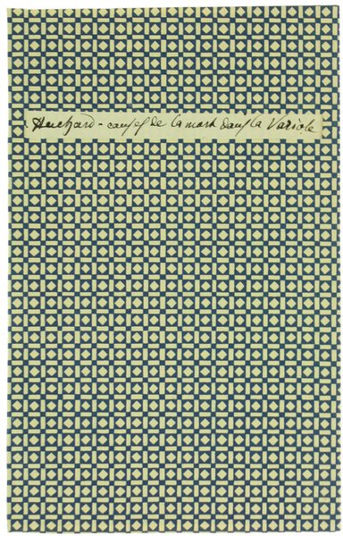 ÉTUDE SUR LES CAUSES DE LA MORT DANS LA VARIOLE.