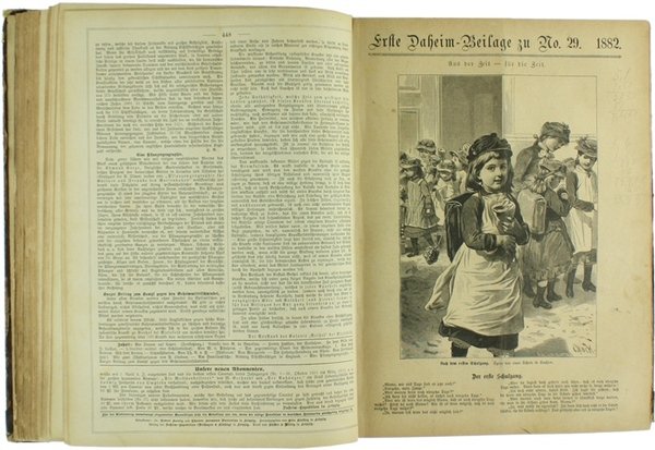 DAHEIM. Ein deutsches Familienblatt mit Illustrationen. Jahrgang XVIII-XIX.