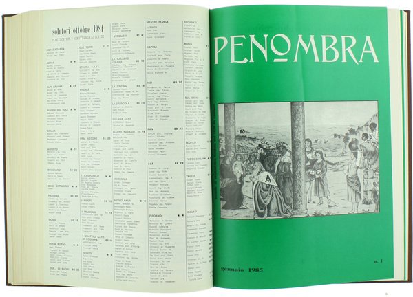 PENOMBRA. Mensile di Enimmistica. Annate 1984 e 1985.