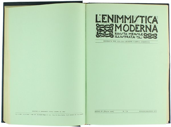 L'ENIMMISTICA MODERNA - Rivista mensile illustrata. Anno IV- V (Nuova …