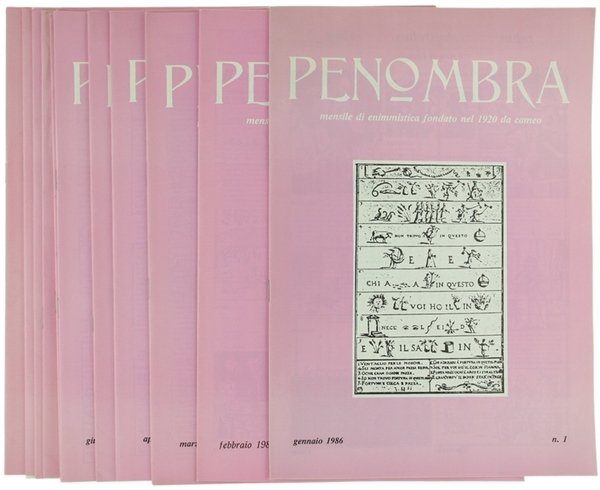 PENOMBRA. Mensile di Enimmistica. Annata 1986 completa. | Immagine principale