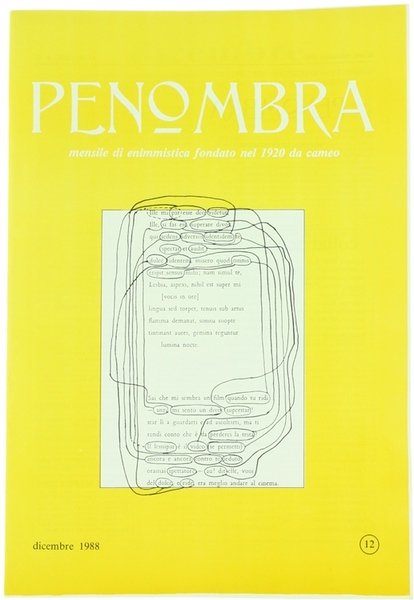 PENOMBRA. Mensile di Enimmistica. Anno-1988 - N. 12. | Immagine principale