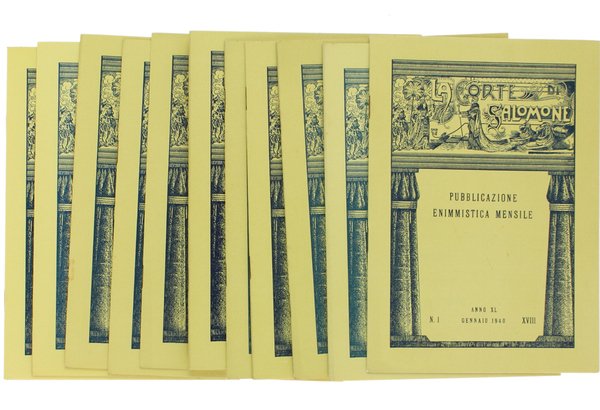 LA CORTE DI SALOMONE. Annata 1940 completa.