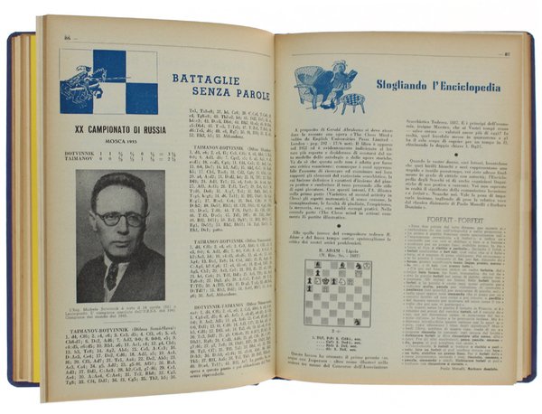 LA SCACCHIERA. Rivista Mensile. Annata 1953 completa.