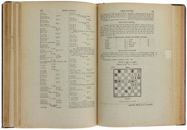 NUOVA RIVISTA DEGLI SCACCHI compilata da una società di dilettanti …
