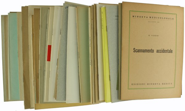 MEDICINA LEGALE - Raccolta di 85 memorie originali e estratti.