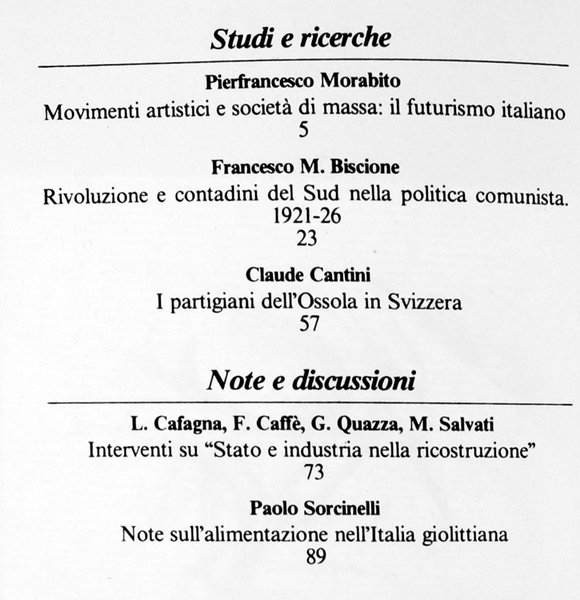 ITALIA CONTEMPORANEA n. 150. Marzo 1983.