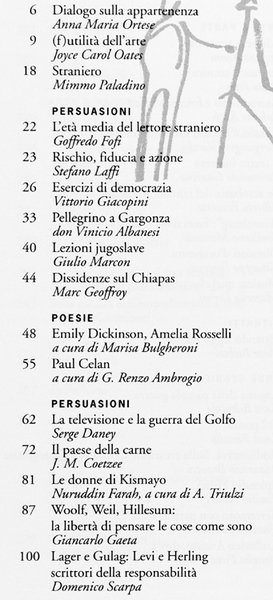 LO STRANIERO. Arte, Cultura, Società. N. 1 - Anno I …