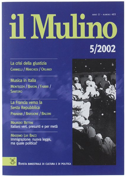 IL MULINO. Anno LI - N. 403 - 5/2002. Rivista …