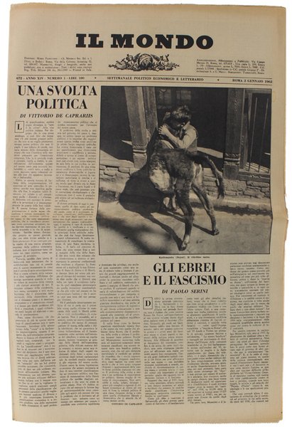 IL MONDO. Annata 1962 (quasi completa: manca n. 12) - …