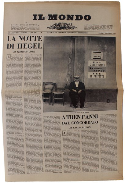 IL MONDO. Annata 1961 completa - Settimanale Politico Economico e …
