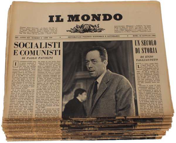 IL MONDO. Annata 1960 completa - Settimanale Politico Economico e …