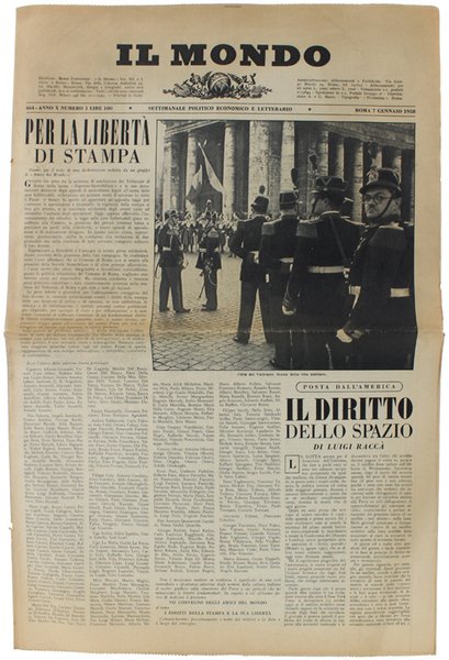 IL MONDO. Annata 1959 completa - Settimanale Politico Economico e …