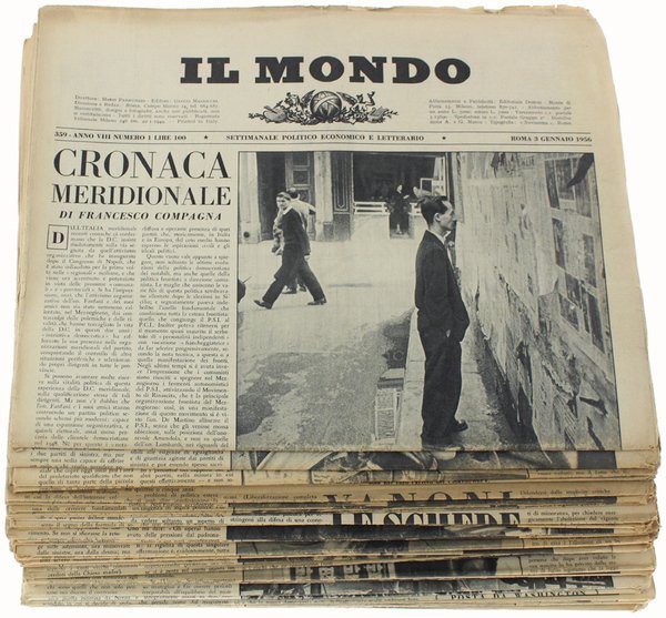 IL MONDO. Annata 1956 completa - Settimanale Politico Economico e …