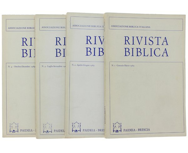 RIVISTA BIBLICA. Annata 1969 completa.