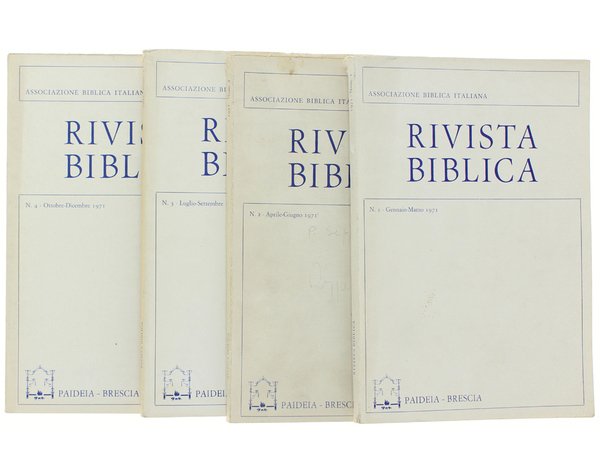 RIVISTA BIBLICA. Annata 1971 completa.