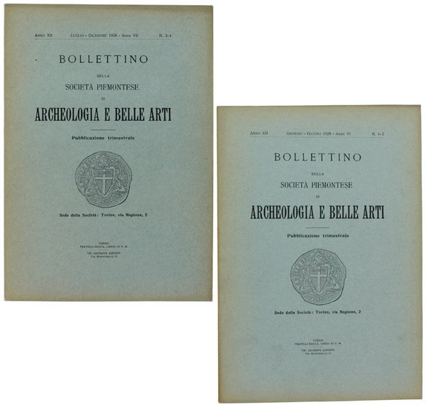 BOLLETTINO DELLA SOCIETA' PIEMONTESE DI ARCHEOLOGIA E BELLE ARTI. Annata … | Immagine principale