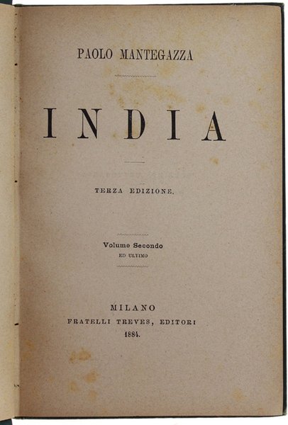 INDIA - Volume secondo (e ultimo).