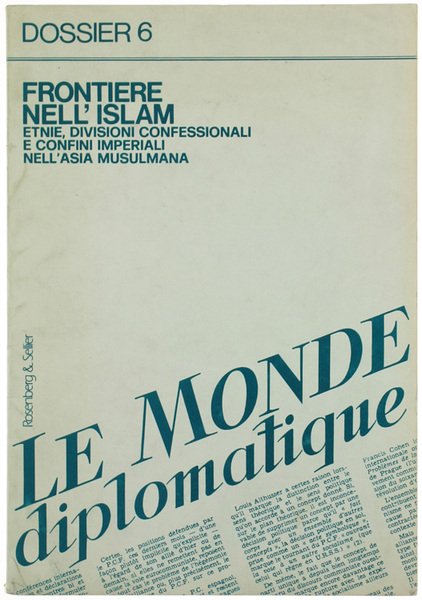 FRONTIERE NELL'ISLAM. Etnie, divisioni confessionali e confini imperiali nell'Asia musulmana.