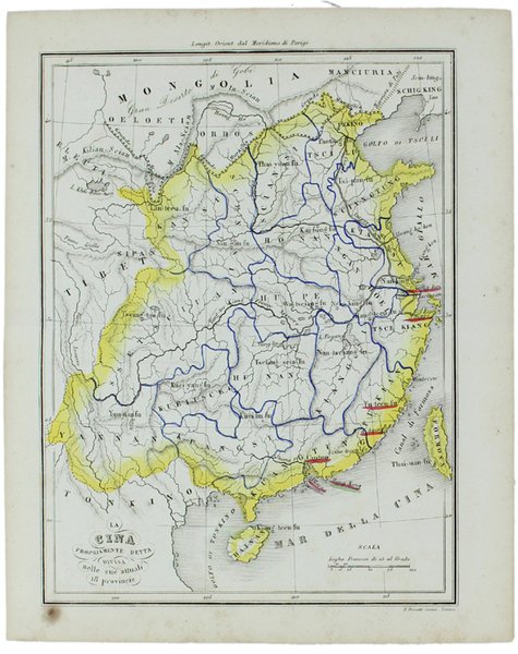 LA CINA PROPRIAMENTE DETTA DIVISA NELLE SUE ATTUALI 18 PROVINCIE. | Immagine principale