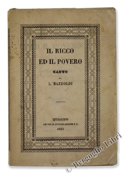 IL RICCO ED IL POVERO. Canto. | Immagine principale