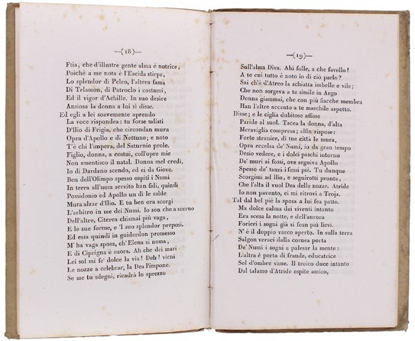 IL RATTO D'ELENA. Canto Epico di Coluto Tebano da Licopoli …