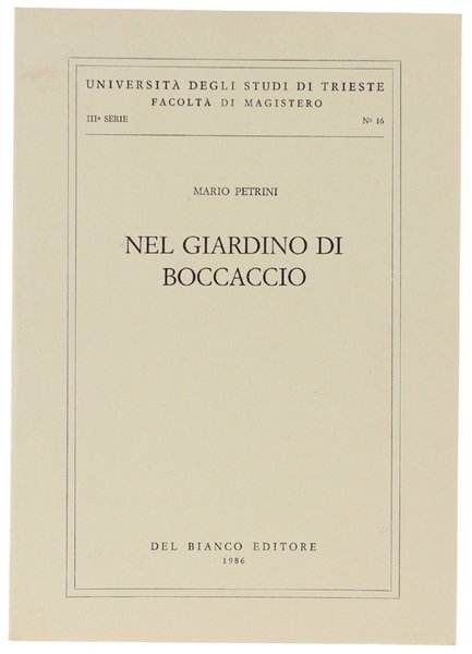 NEL GIARDINO DI BOCCACCIO.