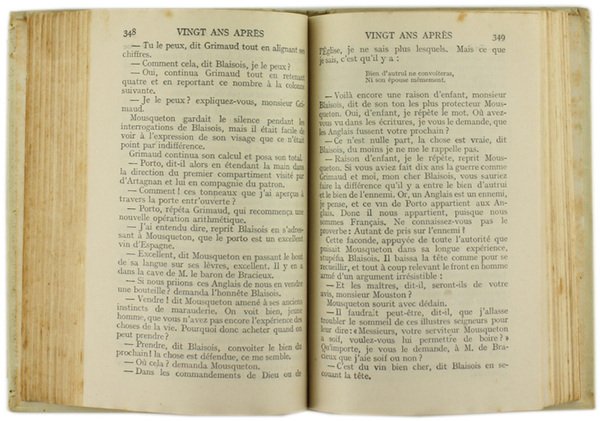 VINGT ANS APRES. Tome I - Tome II.