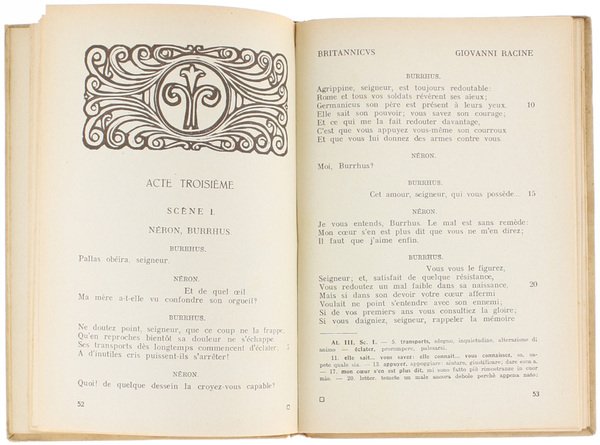 BRITANNICUS. Introduzione e note di A.M.Todeschini.