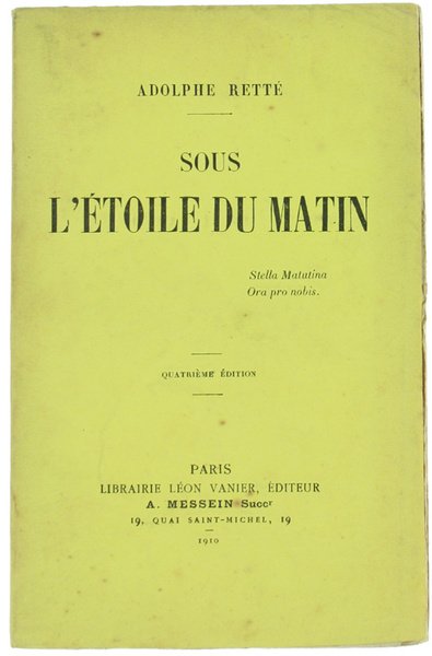 SOUS L'ETOILE DU MATIN.